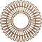 Ekena Millwork Cornelius Wood Fretwork Pierced Ceiling Medallion, Walnut, 18"OD x 6 3/4"ID x 1/4"T CMWP18X0250CRWA - alternate 1
